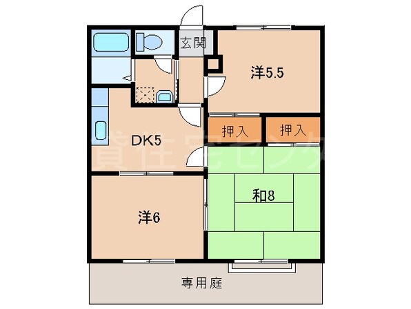 ドミール岩出の物件間取画像